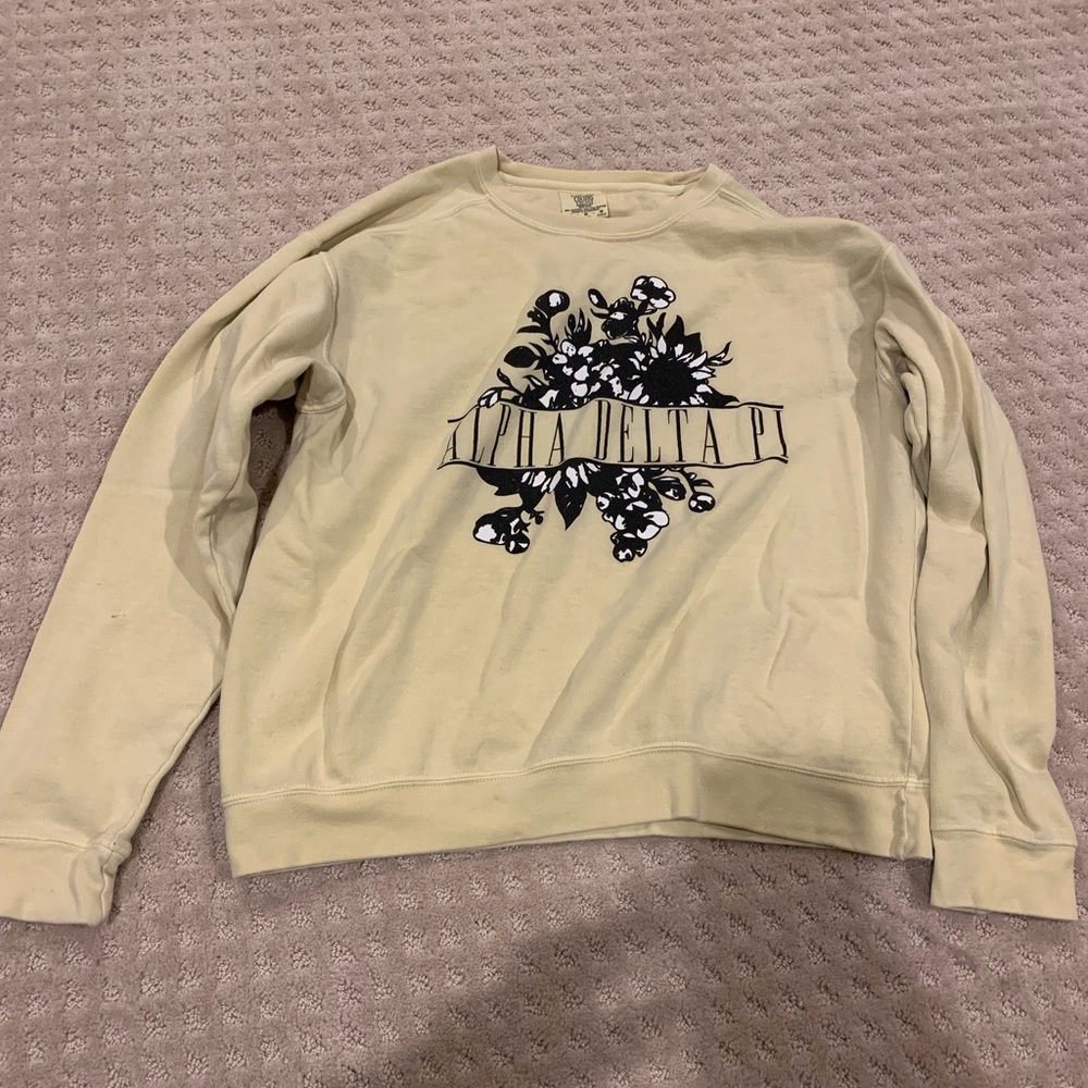 ADPI Yellow Comfort Colors crew neck